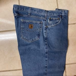 Mens Carhartt Blue Jeans Size 32 Relaxed Fit. Excellent  Condition.